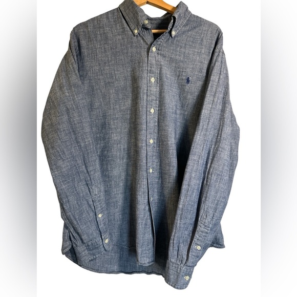 Ralph Lauren Classic Blue Casual Shirt - Picture 3 of 6